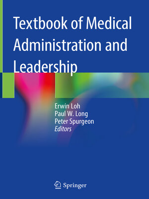 cover image of Textbook of Medical Administration and Leadership